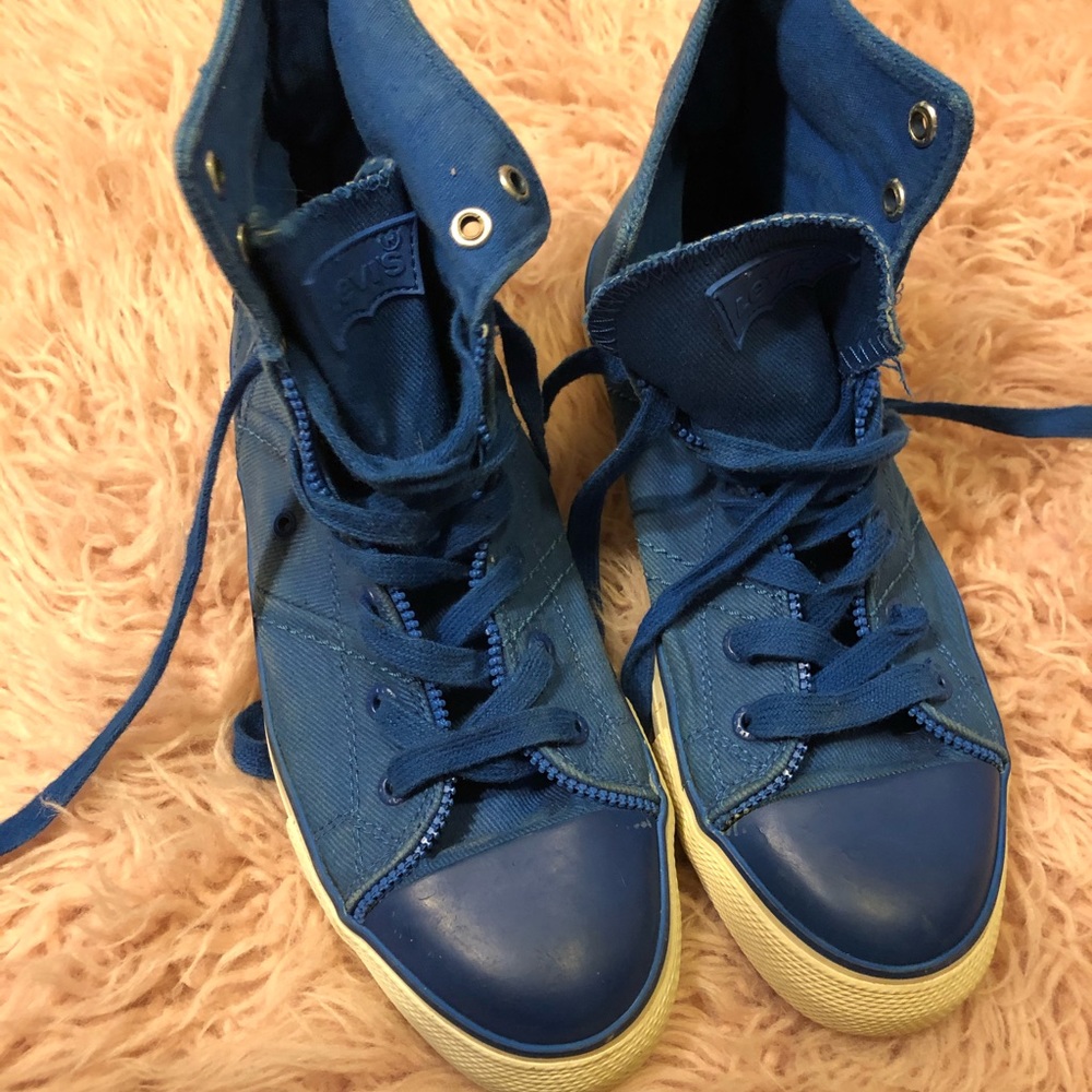 Blue LEVI shoes